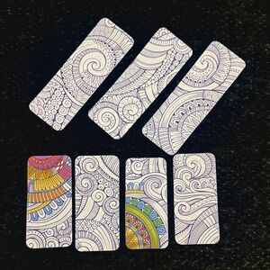 Handmade Coloring Bookmarks